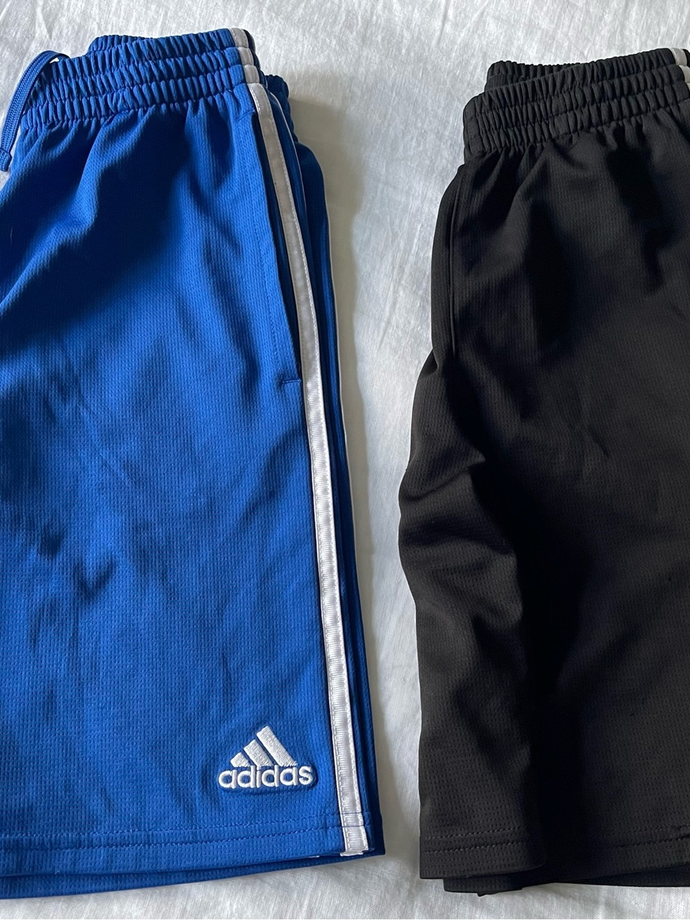 Adidas Kids Blue and Black Athletic Shorts Set